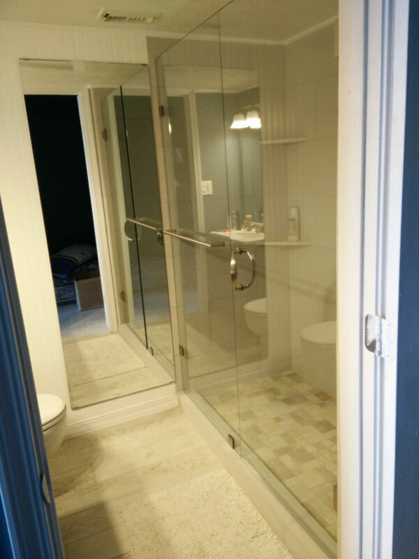 custom sliding shower glass door