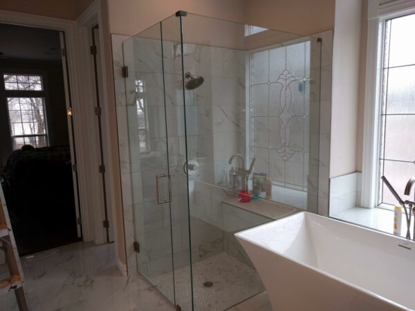master bathroom shower glass
