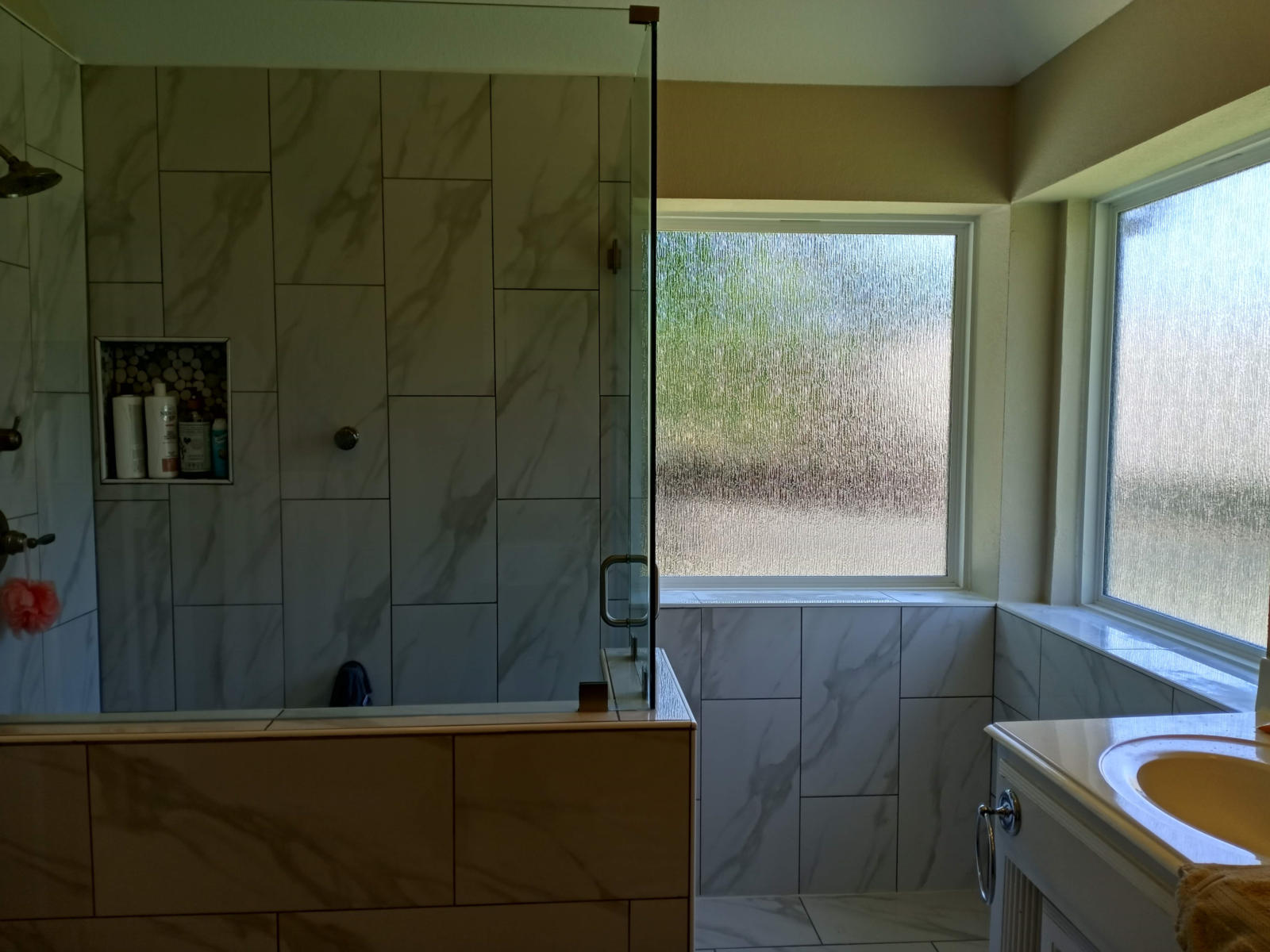 custom glass window and shower door
