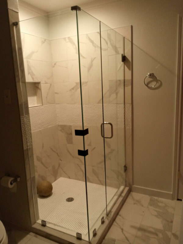 shower glass installation