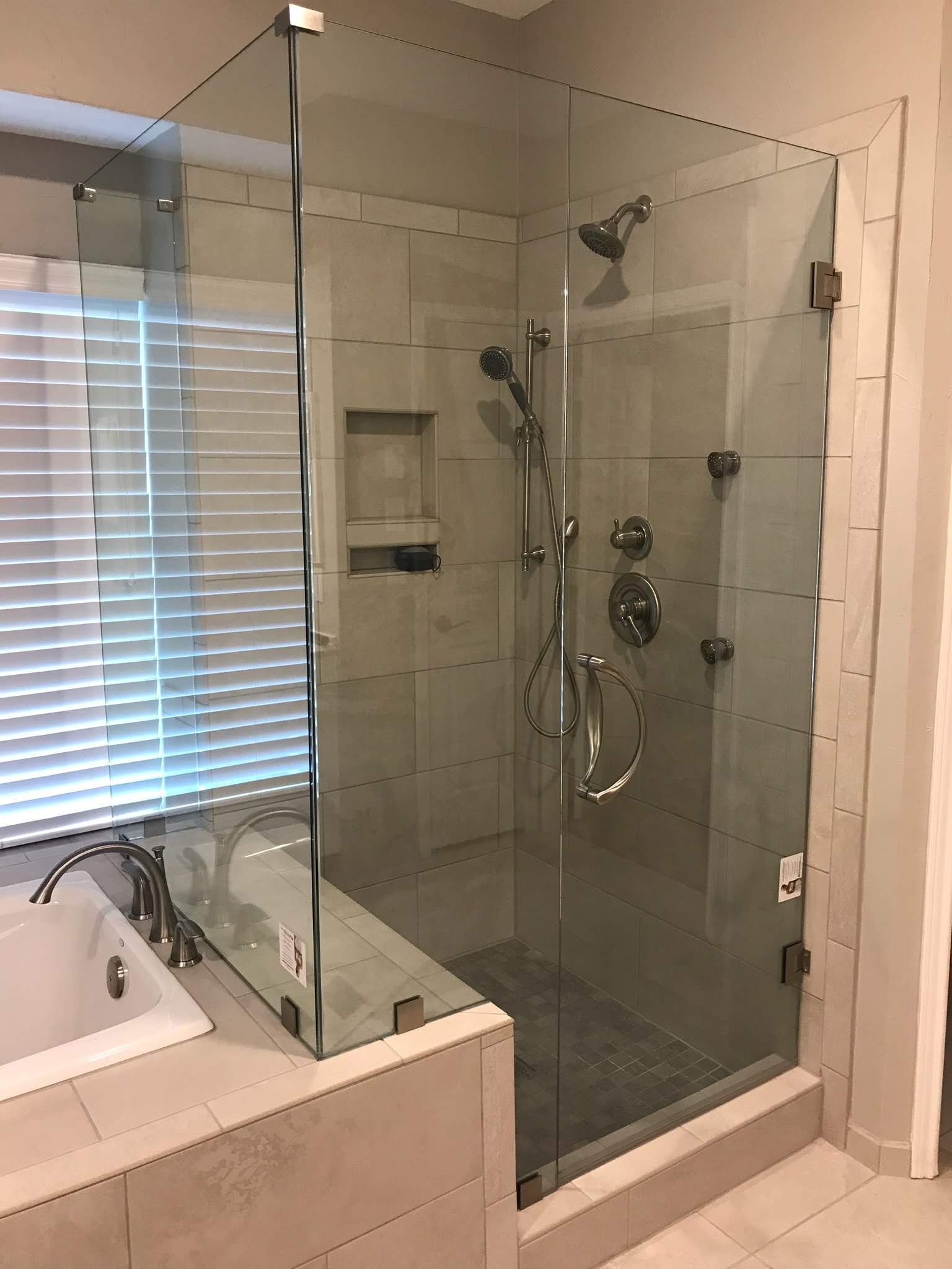 door shower glass